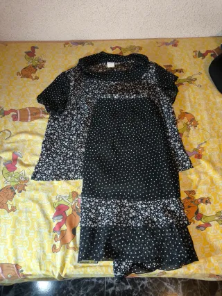 Conjunto Blusa y Falda fluida Estampada T.50/52