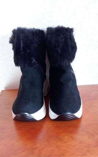 Botas de invierno con pelo y cremallera
