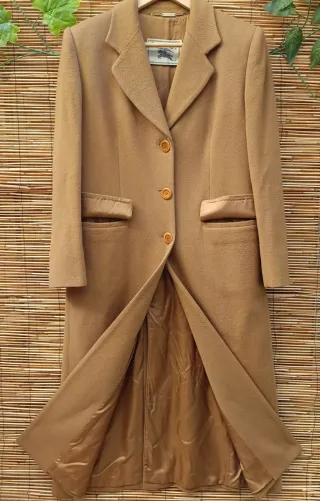 Abrigo Lana Vintage Burberrys Mujer Talla M