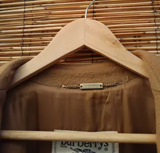 Abrigo Lana Vintage Burberrys Mujer Talla M