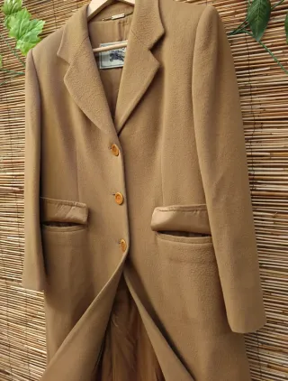 Abrigo Lana Vintage Burberrys Mujer Talla M