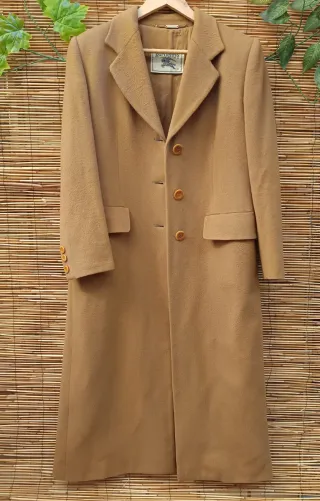 Abrigo Lana Vintage Burberrys Mujer Talla M