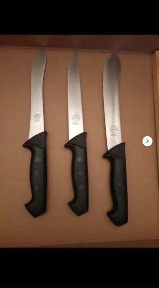 Lote 3 cuchillos carnicero Herder.