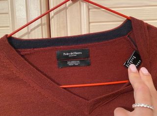 Jersey granate cuello pico Polo Club Talla M