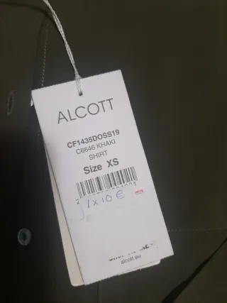 Camisa Alcott verde tela caída