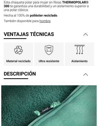 Chaqueta forro polar