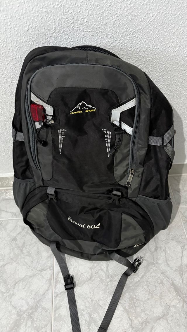 Zaino Huwai 60L Nero e Grigio