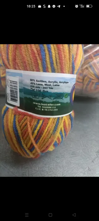 Lote 20 ovillos de lana 100gr