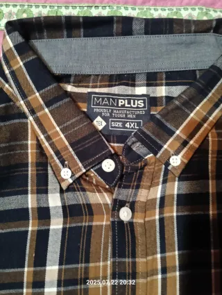 Camisa de cuadros MAN PLUS Talla XL