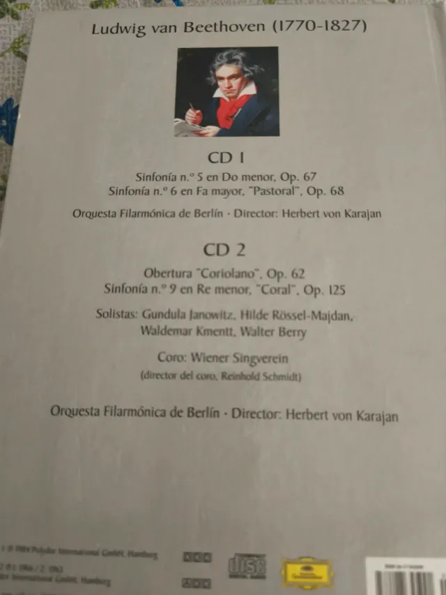 Beethoven Sinfonías 5, 6 y 9 CD