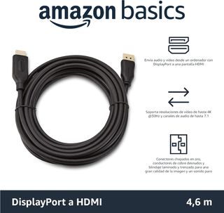 Amazon Basics DisplayPort auf HDMI Kabel mit vergo