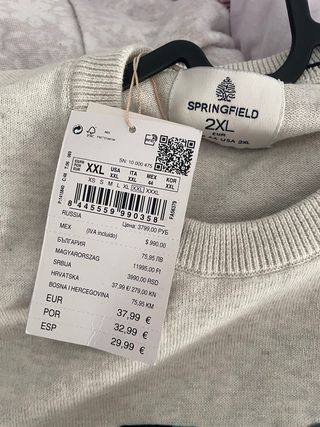 Jersey Springfield Gris con Dibujo Bicicleta Talla