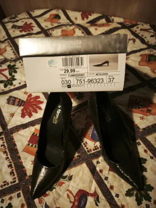 Zapatos de salón metalizados para fiesta