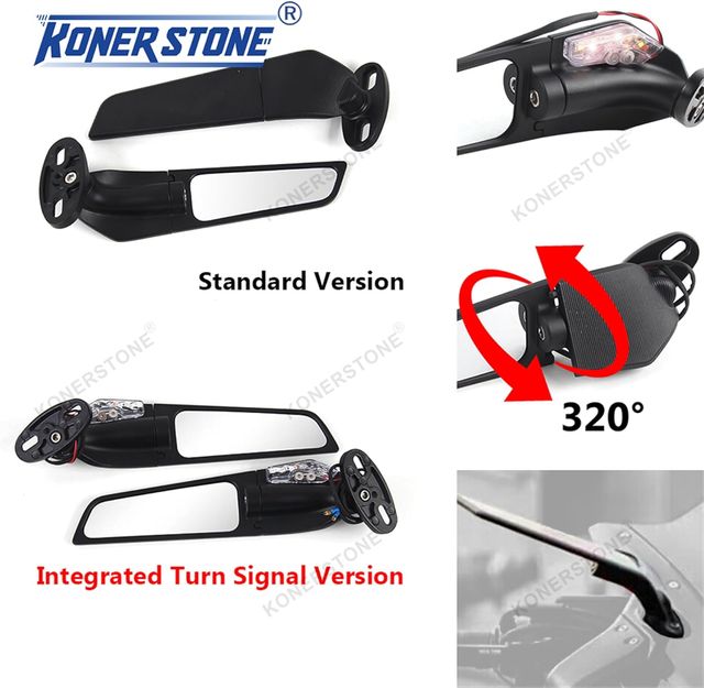 Retrovisores Moto Giratorios con indicador de giro