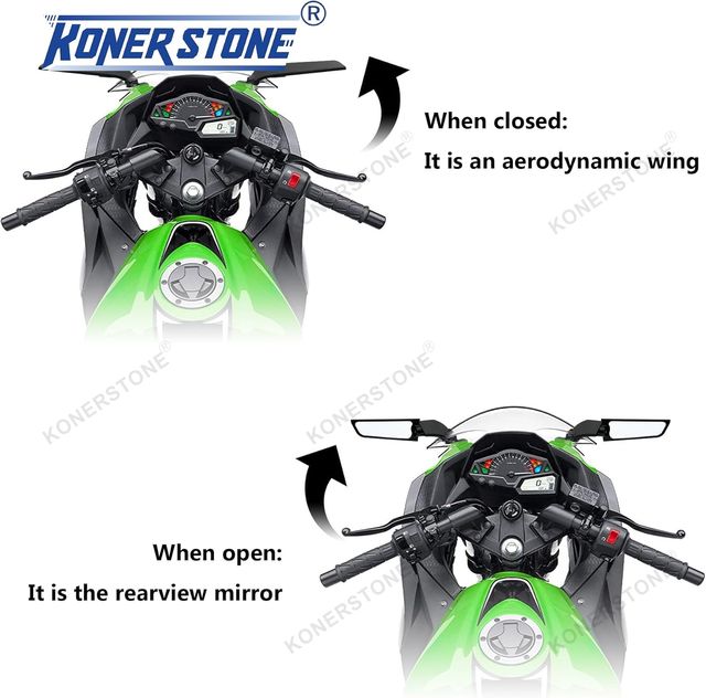 Retrovisores Moto Giratorios con indicador de giro