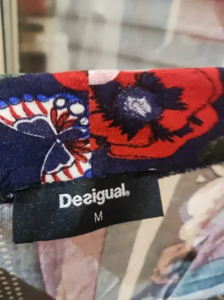 Falda larga estampada asimétrica