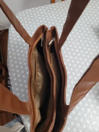 Bolso Piel Vintage Patchwork