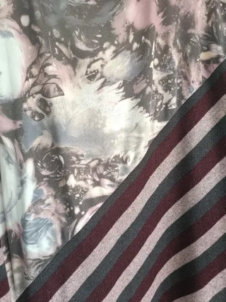 Blusa manga larga estampada talla grande