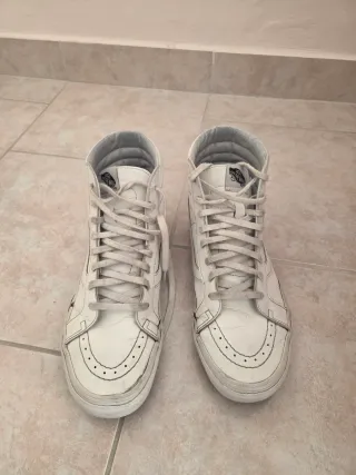 Scarpe Vans Sk8-Hi slim bianche