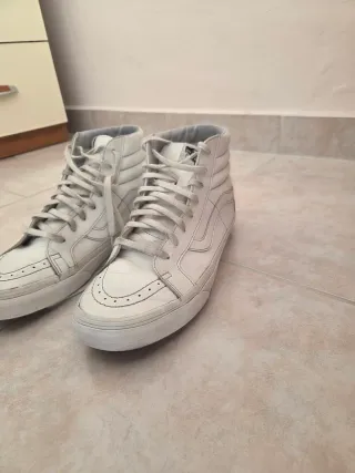 Scarpe Vans Sk8-Hi slim bianche