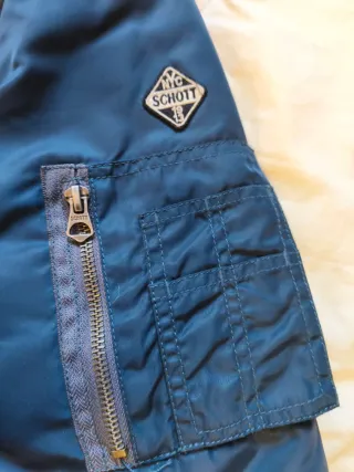 Chaqueta Bomber Schott MA-1 Azul