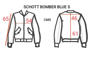 Chaqueta Bomber Schott MA-1 Azul