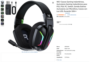 ¡¡¡-50%!!! | Weseary WG1 - Cascos Inalámbricos