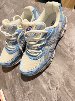 ASICS Zapatillas Deportivas Azul Blanco tall 42.5