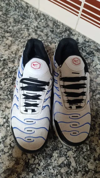 Zapatillas Nike Air Max Plus TN Blancas Azules