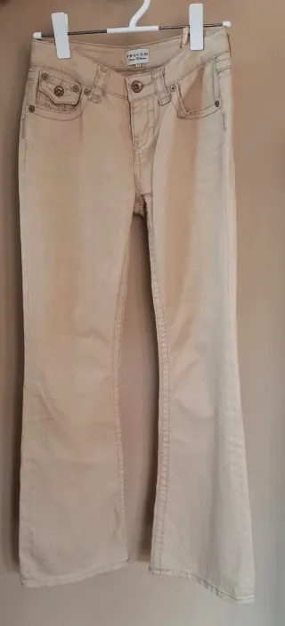 Pantalón vaquero Trucco beige