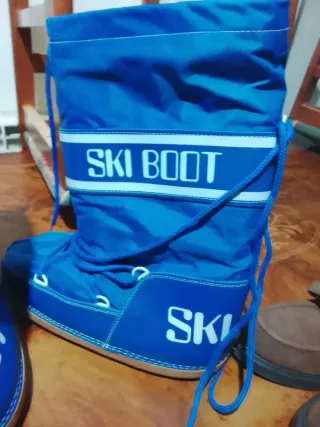 Botas de nieve azules