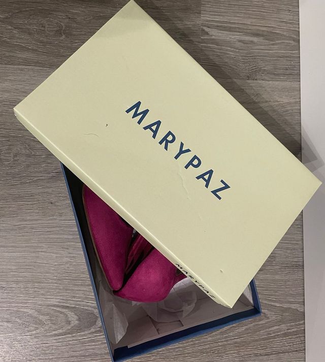 Zapatos tacón Marypaz fucsia talla 37