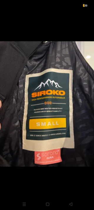 Mono de Nieve Siroko Talla M