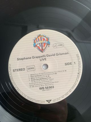 Vinilo Stephane Grappelli / David Grisman