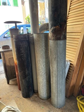 Estufa de leña antigua