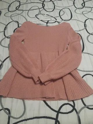 Jersey punto rosa volante