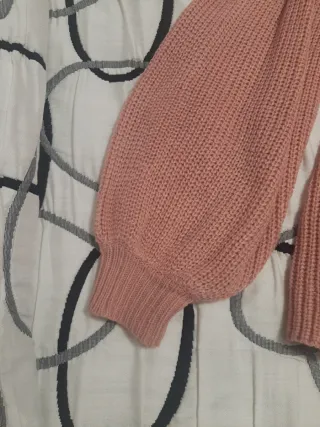 Jersey punto rosa volante