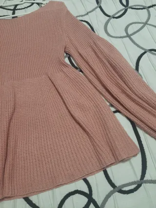 Jersey punto rosa volante