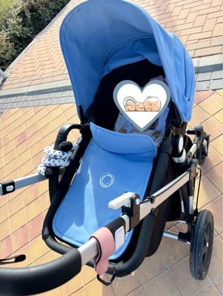 Capota y cubrepiés Bugaboo Cameleon azul