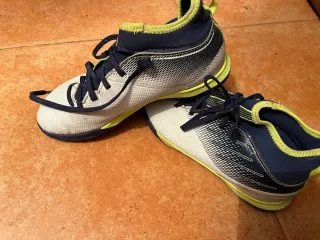 Zapatillas niño azul y blanco