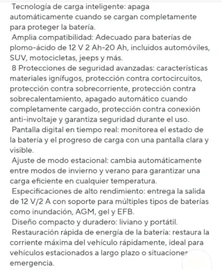 Cargador Baterías 12V 2A EAFC