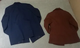 Chaquetas Mujer Azul y Marrón