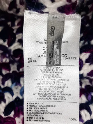 Coprispalle donna viola e bianco