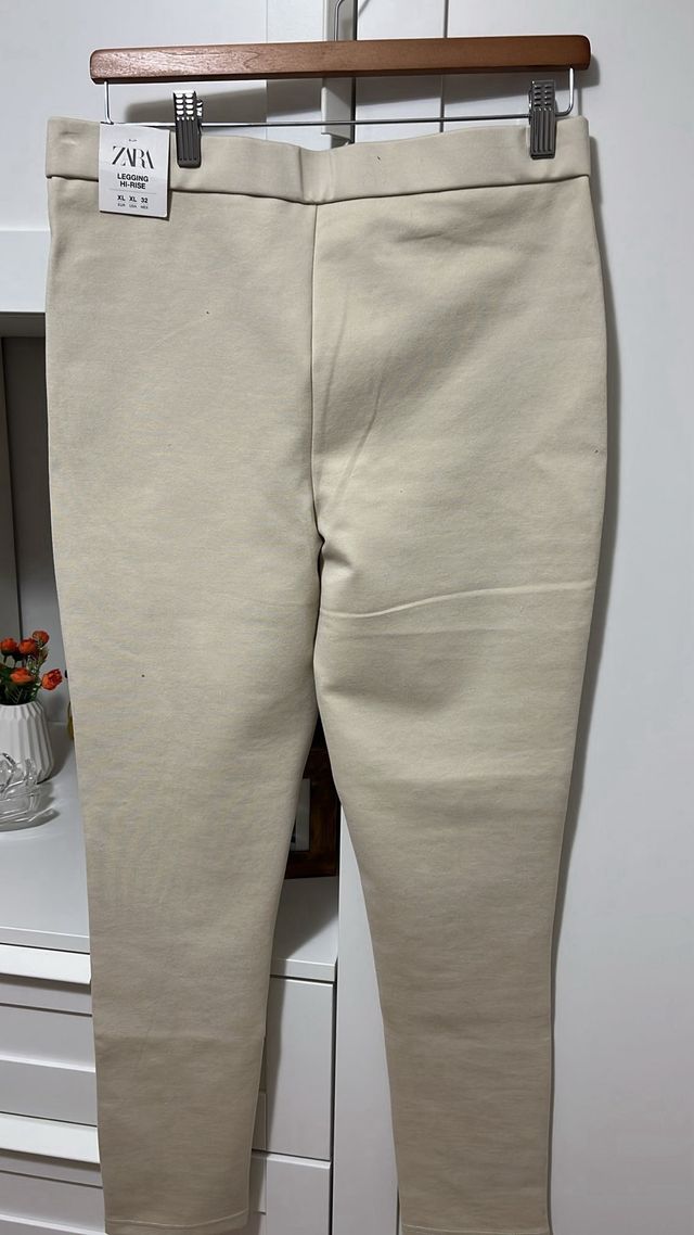 Calça Zara Bege Tamanho XL