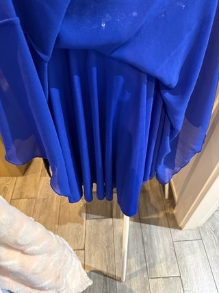 Vestido fiesta pedrería azul talla M