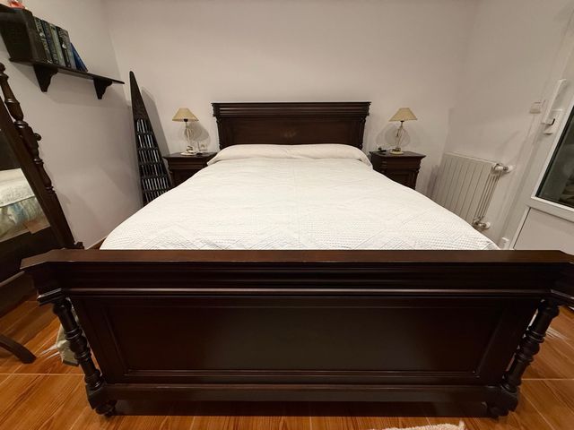 Letto in legno massello + Materasso Pikolin 135 x 190