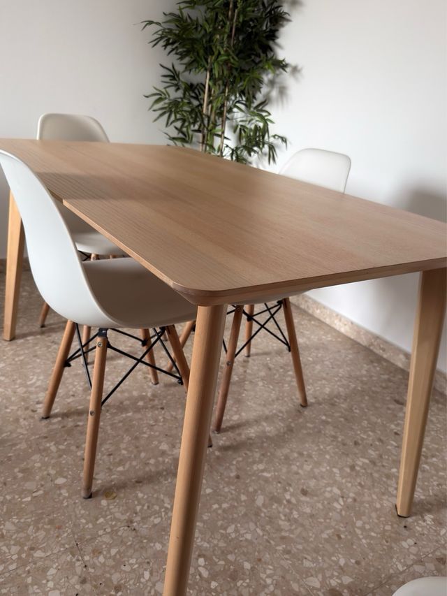 Mesa Comedor LISABO Ikea Madera Clara
