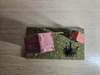 Paesaggio presepe vintage anni 80 ● Case