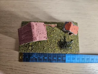 Paesaggio presepe vintage anni 80 ● Case