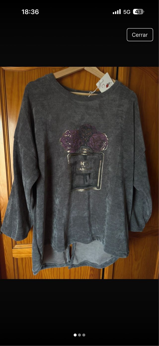 Sudadera N5 con estampado floral